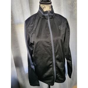 Andi Athletic Jacket Full Zip Front Warm Up‎ Black Long Sleeve Small (b11).